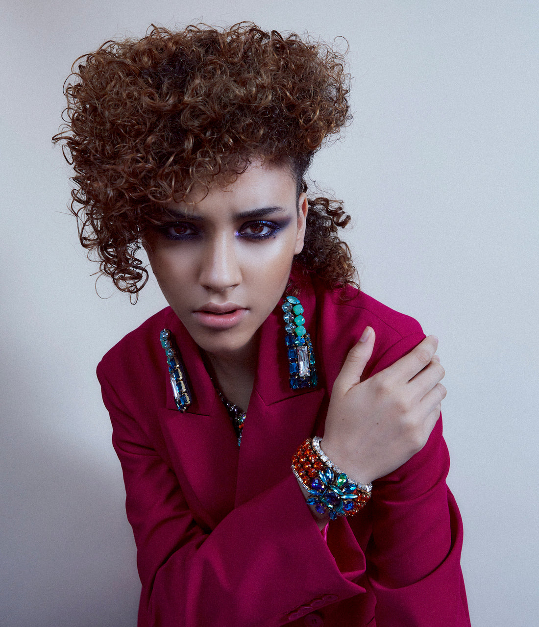 Shapes editorial with Jolita Jewellery statement pieces