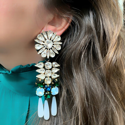 Octavia earrings clear